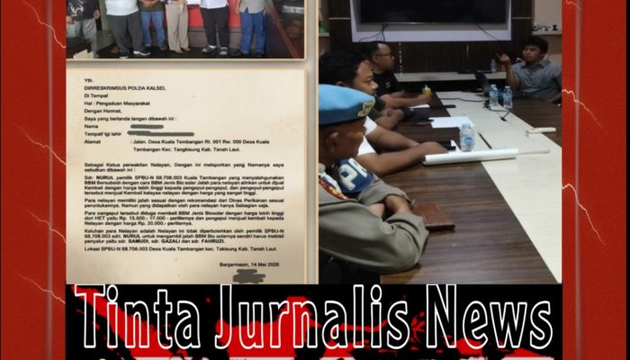 Nelayan Kuala Tambangan Laporkan Dugaan Penyimpangan Solar Subsidi ke Polda Kalsel, Desak Investigasi Menyeluruh