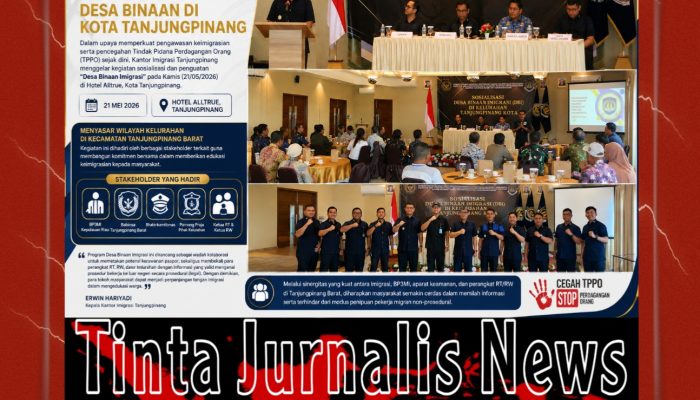 Sinergi Cegah TPPO, Imigrasi Tanjungpinang Gelar Penguatan Desa Binaan Imigrasi