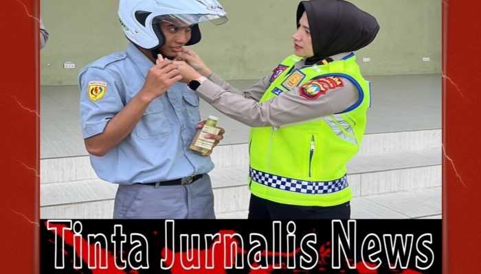 Ditlantas Polda Kepri Edukasi Pelajar SMKN 5 Batam tentang Keselamatan Berkendara   