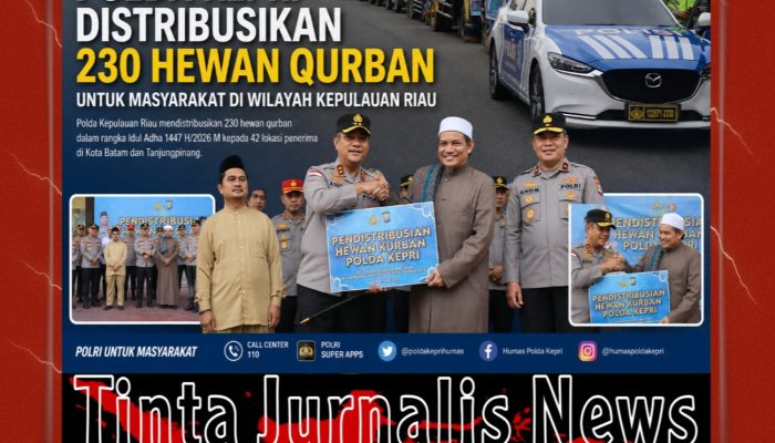 Polda Kepri Distribusikan 230 Hewan Qurban untuk Masyarakat di Kepulauan Riau