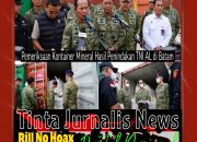 Kasum TNI Tinjau Pemeriksaan Kontainer Mineral Hasil Penindakan TNI AL di Batam