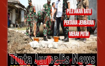 Kasrem 051/Wijayakarta Tinjau Langsung Pembangunan Jembatan Merah Putih di Pebayuran