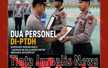 Dua Personel Di-PTDH, Polres Rohul Tegaskan Komitmen Penegakan Disiplin dan Integritas Anggota