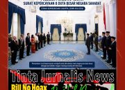 Presiden Prabowo Terima Surat Kepercayaan Delapan Duta Besar Negara Sahabat