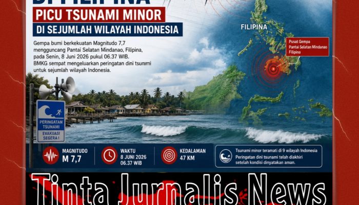 Gempa M7,7 di Filipina Picu Tsunami Minor di Sejumlah Wilayah Indonesia, BMKG Akhiri Peringatan Dini