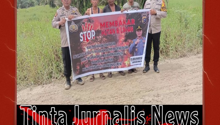 Polsek Bonai Darussalam Tingkatkan Patroli Karhutla, Wilayah Desa Sontang Terpantau Aman