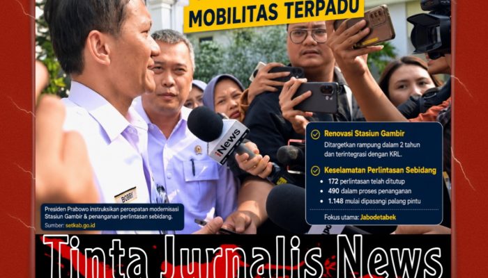 Prabowo Instruksikan Modernisasi Stasiun Gambir dan Percepatan Penanganan Perlintasan Sebidang