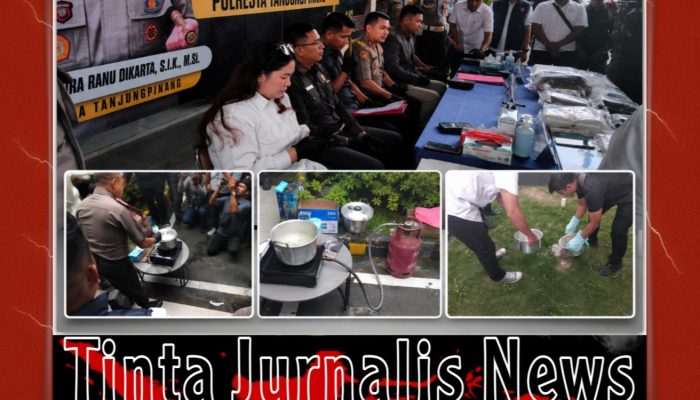 Polresta Tanjungpinang Musnahkan 1,9 Kilogram Sabu, Pelaku Dua Kasus Masih Diburu