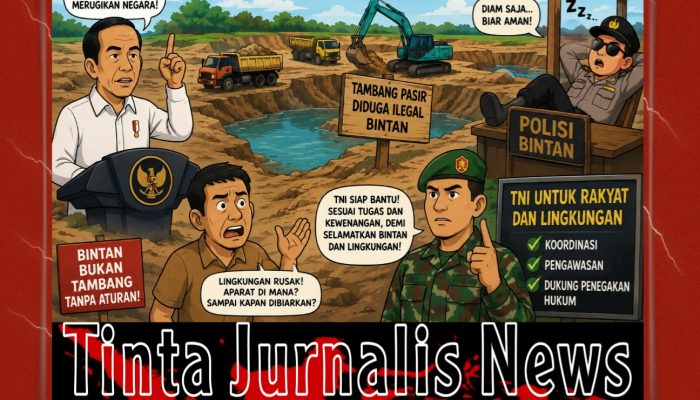 Di Tengah Komitmen Presiden Berantas Tambang Ilegal, Warga Minta TNI Bantu Selamatkan Lingkungan Bintan, Kinerja Penegakan Hukum Dipertanyakan