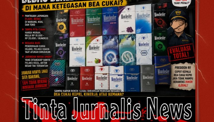 Rokok Manchester Tanpa Pita Cukai Masih Bebas Beredar di Kepri, Di Mana Ketegasan Bea Cukai?