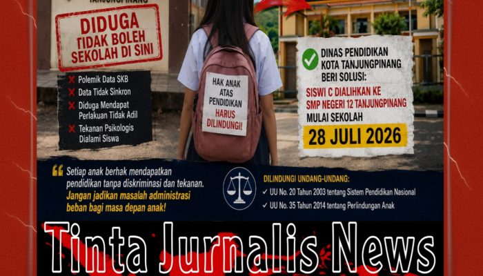 Setelah Dikeluarkan dari SMP Negeri 7 Tanjungpinang, Siswi C Akhirnya Diselamatkan Dinas Pendidikan, Lanjut Sekolah di SMP Negeri 12