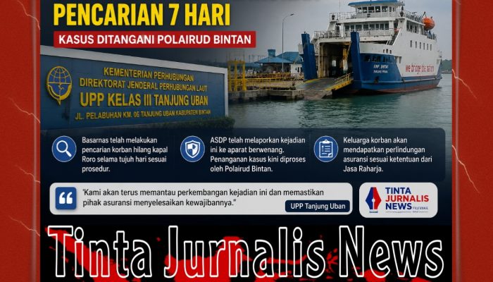 Ka.UPP Tanjung Uban: Basarnas Cari Korban Hilang Kapal Roro 7 Hari, Asuransi Jasa Raharja Diproses