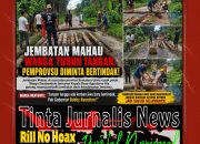 Jembatan Mahau Kian Memprihatinkan, Warga Turun Tangan Perbaiki Sendiri, Gubernur Sumut Diminta Jangan Tutup Mata