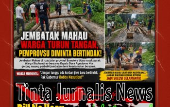 Jembatan Mahau Kian Memprihatinkan, Warga Turun Tangan Perbaiki Sendiri, Gubernur Sumut Diminta Jangan Tutup Mata