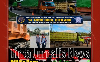 14 Truk ODOL Ditilang dalam Razia Gabungan Dishub dan Satlantas Polres Rohul