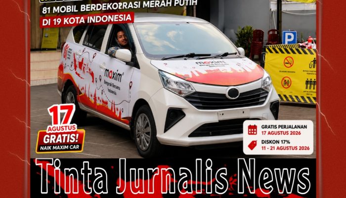 Semarak HUT ke-81 RI, Maxim Gratiskan Perjalanan dengan 81 Mobil Berdekorasi Merah Putih di 19 Kota