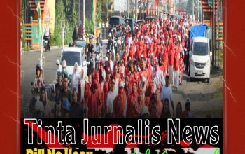 Bupati Rokan Hulu Lepas Jalan Santai HUT RI Ke-81 Tingkat Kecamatan Rambah