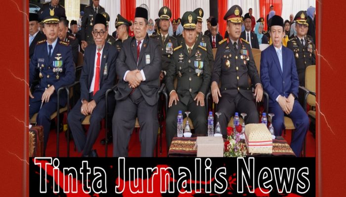 Kasdam XXI/Radin Inten Hadiri Upacara Penurunan Bendera HUT ke-81 RI di Lampung
