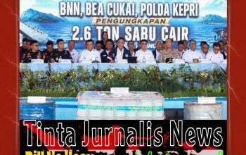 Bea Cukai Bersama BNN dan Polda Kepri Gagalkan Penyelundupan 2,6 Ton Sabu Cair dan 1,57 Juta Batang Rokok Ilegal