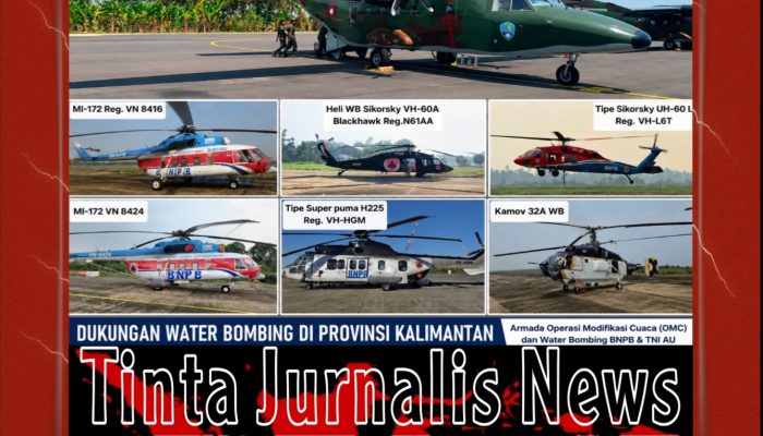 Tangani Karhutla, Lima Pesawat OMC TNI AU Diterbangkan Perkuat Operasi di Kalimantan