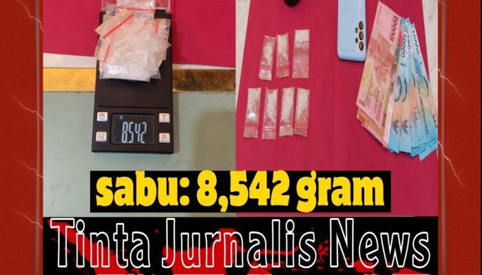 Polsek Tambusai Utara Tangkap Terduga Pengedar Sabu, Tujuh Paket Seberat 8,5 Gram Diamankan