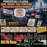 Pernyataan Li Claudia soal Media Tuai Sorotan, “Mau Kerja Sama atau Putus Hubungan?” Tinta Jurnalis News