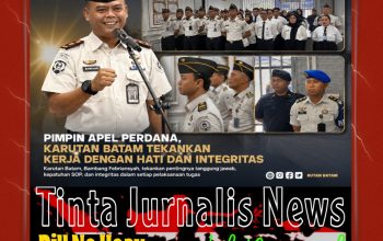 Pimpin Apel Perdana, Karutan Batam Tekankan Kerja dengan Hati dan Integritas
