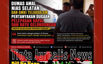 Viral! Dumas Amal Nias Selatan dan GMKI Telukdalam Pertanyakan Kapal Tongkang hingga Kayu Gelondongan