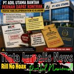 PT Adil Utama Bantah Pernah Dapat Kontrak Proyek yang Dilaporkan RCW ke Kejagung Tinta Jurnalis News