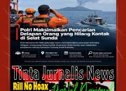Polri Maksimalkan Pencarian Delapan Orang yang Hilang Kontak di Selat Sunda