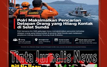 Polri Maksimalkan Pencarian Delapan Orang yang Hilang Kontak di Selat Sunda