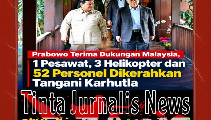 Prabowo Terima Tawaran Bantuan Malaysia Tangani Karhutla di Kalimantan