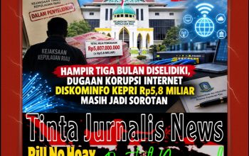 Dugaan Korupsi Internet Diskominfo Kepri Rp5,8 Miliar: Hampir 3 Bulan, Apa Hasilnya?