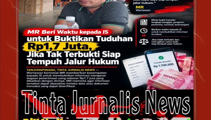 MR Beri Waktu kepada IS untuk Buktikan Informasi Rp1,7 Juta, Jika Tak Terbukti Siap Tempuh Jalur Hukum