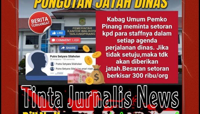 Heboh di Facebook! Kabag Umum Pemko Tanjungpinang Diduga Minta Setoran Rp300 Ribu dari Staf