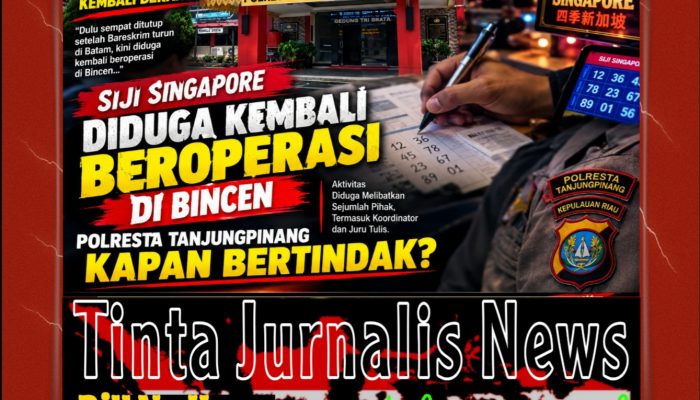 Sempat Tutup Usai Bareskrim Turun di Batam, Judi Siji Kembali Beroperasi di Bincen, Polresta Tanjungpinang Didesak Bertindak Tegas