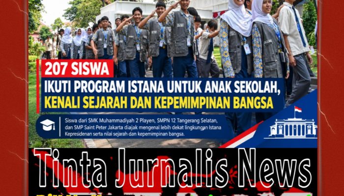 207 Siswa Ikuti Program Istana untuk Anak Sekolah, Kenali Sejarah dan Kepemimpinan Bangsa
