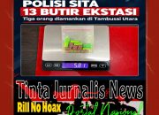 Satresnarkoba Polres Rohul Amankan Tiga Orang, 13 Butir Ekstasi Disita