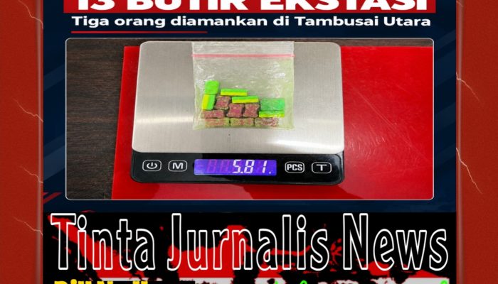 Satresnarkoba Polres Rohul Amankan Tiga Orang, 13 Butir Ekstasi Disita