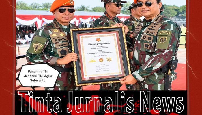Panglima TNI Agus Subiyanto Diangkat Jadi Warga Kehormatan Korpasgat